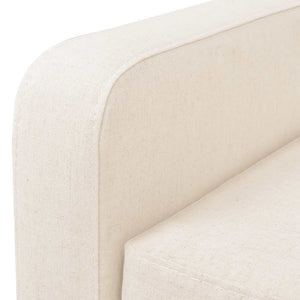 vidaXL 2-Piece Sofa Set Fabric Cream
