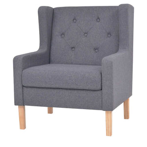 vidaXL 2-Piece Sofa Set Fabric Grey