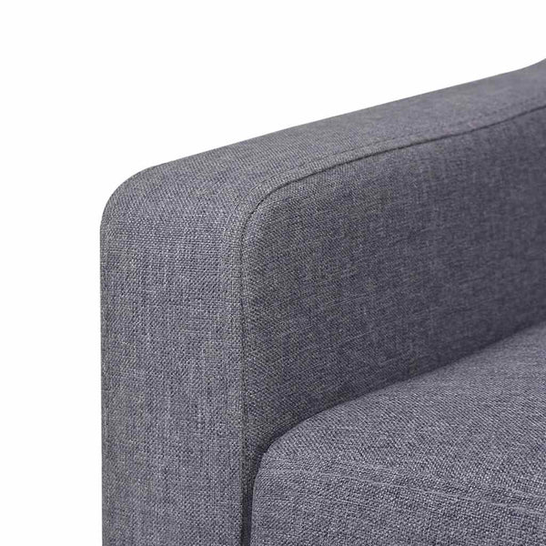 vidaXL 2-Piece Sofa Set Fabric Grey