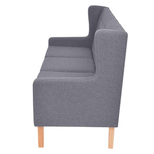 vidaXL 2-Piece Sofa Set Fabric Grey