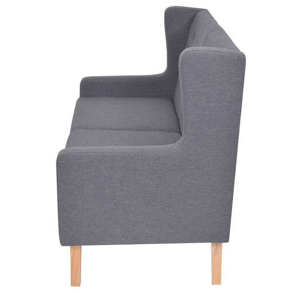 vidaXL 2-Piece Sofa Set Fabric Grey