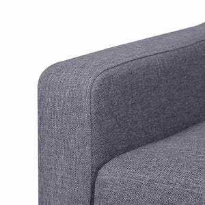 vidaXL 2-Piece Sofa Set Fabric Grey