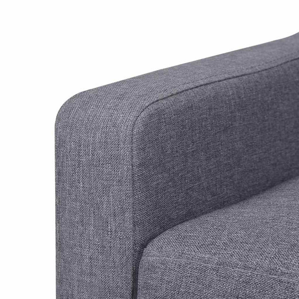 vidaXL 2-Piece Sofa Set Fabric Grey
