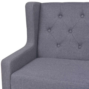 vidaXL 3-Piece Sofa Set Fabric Grey