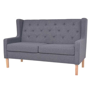 vidaXL 3-Piece Sofa Set Fabric Grey