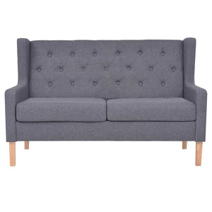 vidaXL 3-Piece Sofa Set Fabric Grey