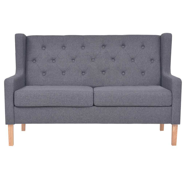 vidaXL 3-Piece Sofa Set Fabric Grey