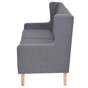 vidaXL 3-Piece Sofa Set Fabric Grey