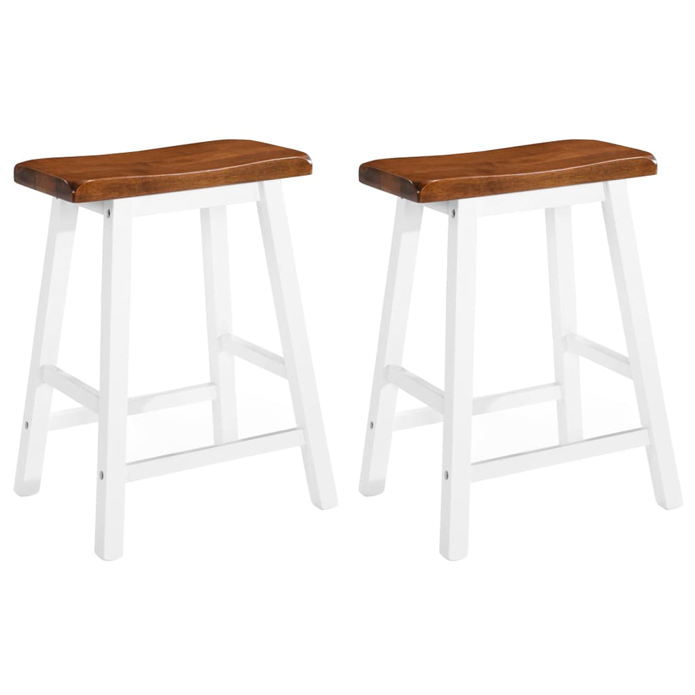 vidaXL Bar Stools 2 pcs. Solid Wood