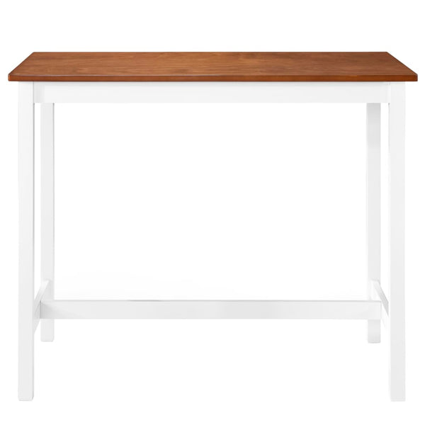 vidaXL Bar Table Solid Wood 108x60x91 cm