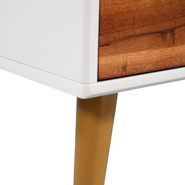vidaXL Coffee Table Solid Acacia Wood 90x50x40 cm