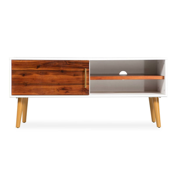 vidaXL TV Cabinet Solid Acacia Wood 120x35x45 cm