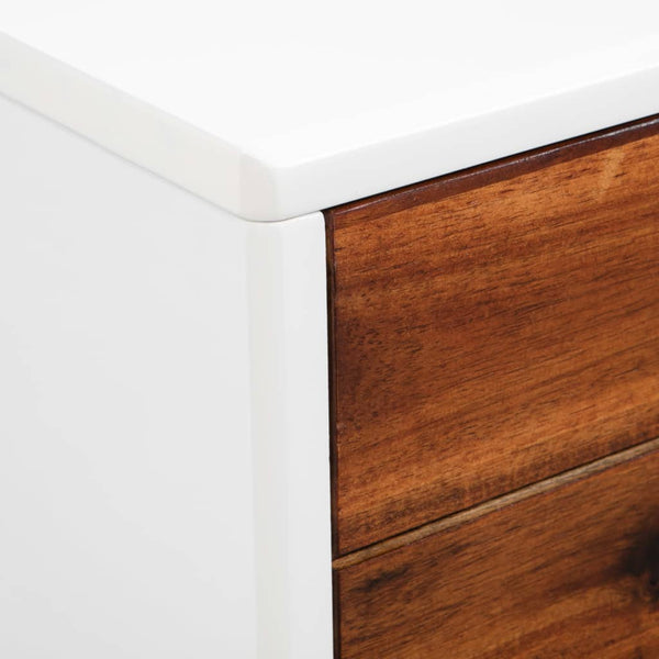 vidaXL TV Cabinet Solid Acacia Wood 120x35x45 cm