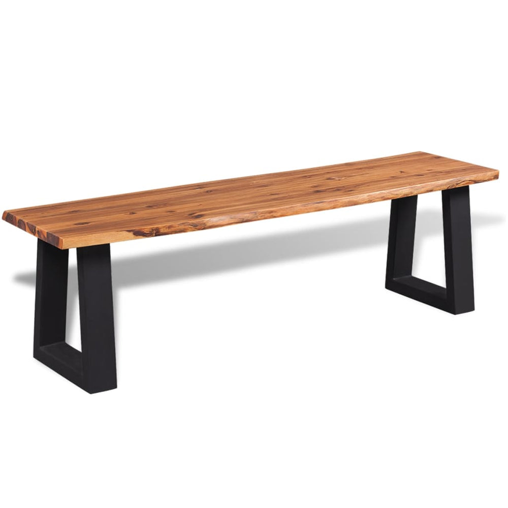 vidaXL Acacia Wood Solid Bench 160 cm