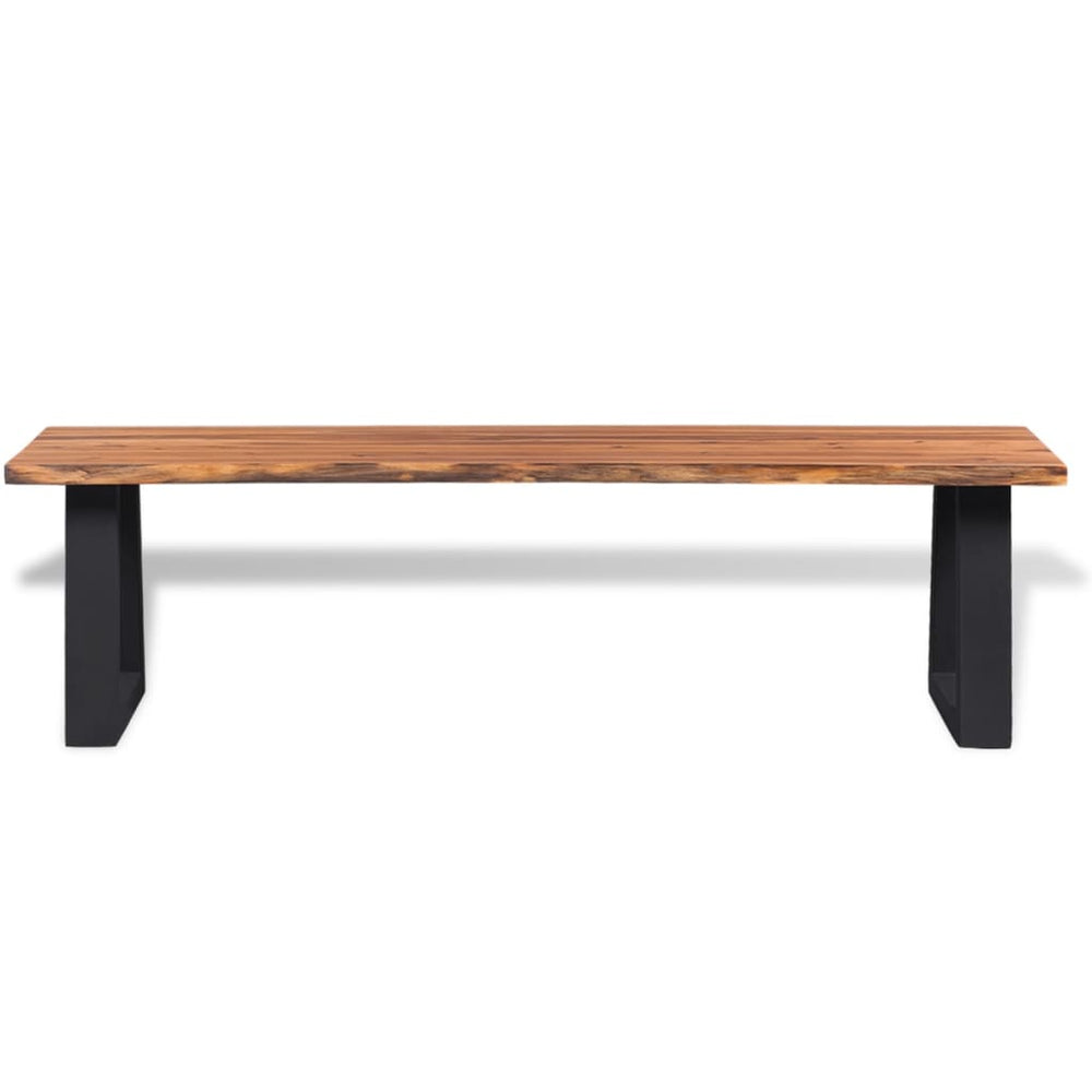 vidaXL Acacia Wood Solid Bench 160 cm