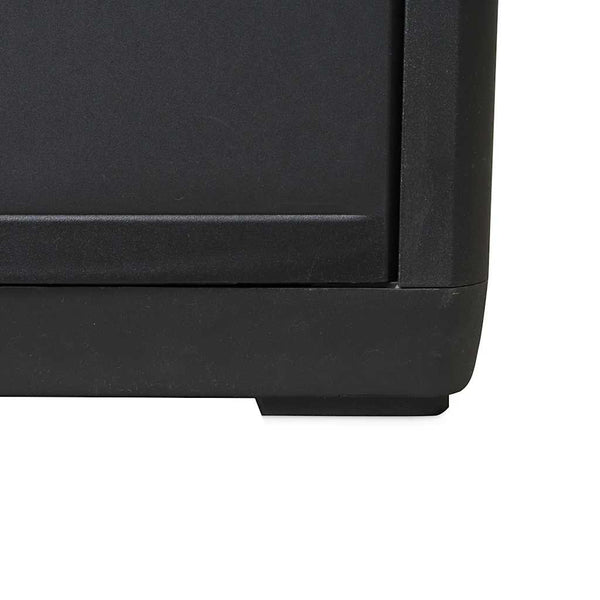 vidaXL Garden Storage Cabinet with 3 Shelves Black