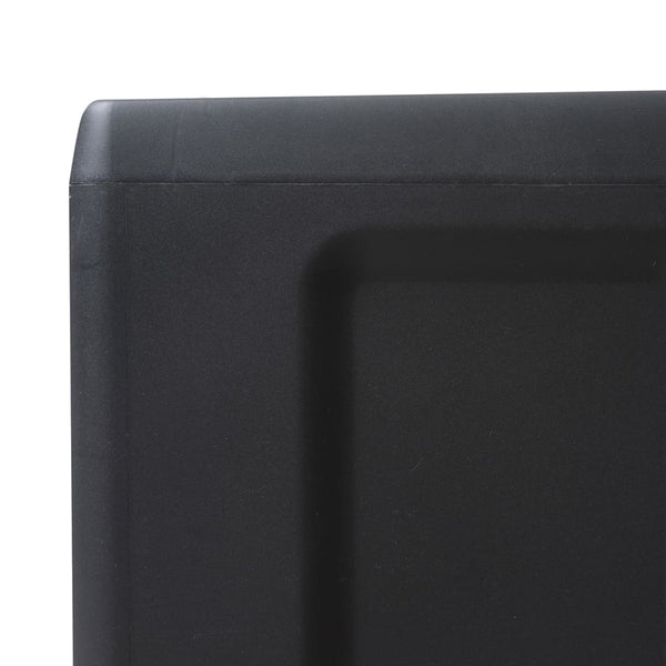 vidaXL Garden Storage Cabinet with 2 Shelves Black