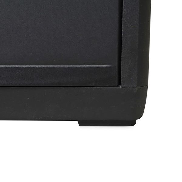 vidaXL Garden Storage Cabinet with 2 Shelves Black