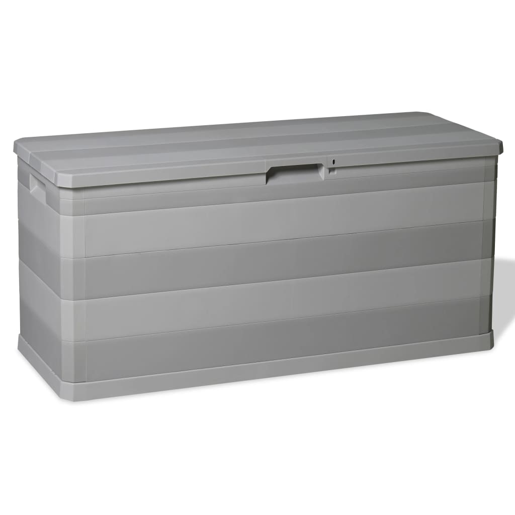 vidaXL Garden Storage Box Grey 117×45×56 cm