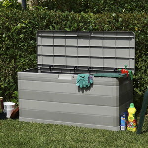 vidaXL Garden Storage Box Grey 117×45×56 cm