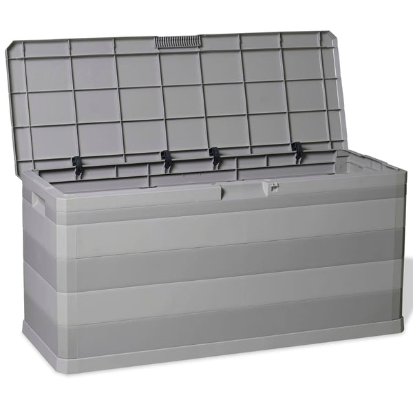 vidaXL Garden Storage Box Grey 117×45×56 cm