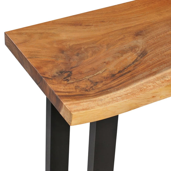 vidaXL Solid Suar Wood Console Table 110 x 35 x 75 cm