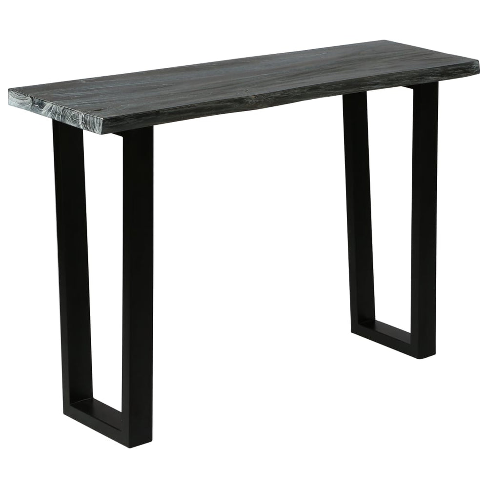 vidaXL Solid Mindi Wood Console Table 110 x 35 x 75 cm Grey