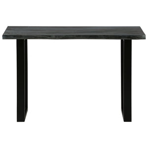 vidaXL Solid Mindi Wood Console Table 110 x 35 x 75 cm Grey