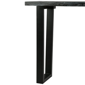 vidaXL Solid Mindi Wood Console Table 110 x 35 x 75 cm Grey