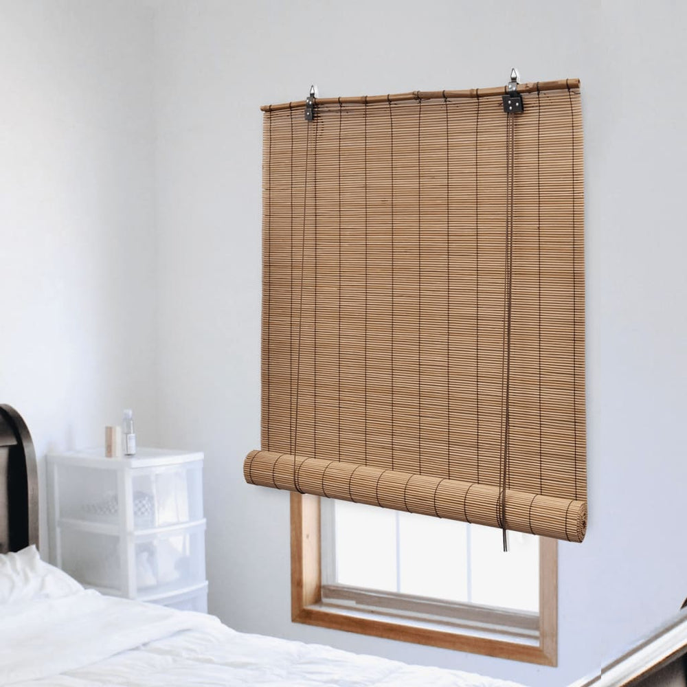 vidaXL Bamboo Roll-Up Blind 150x160 cm Brown