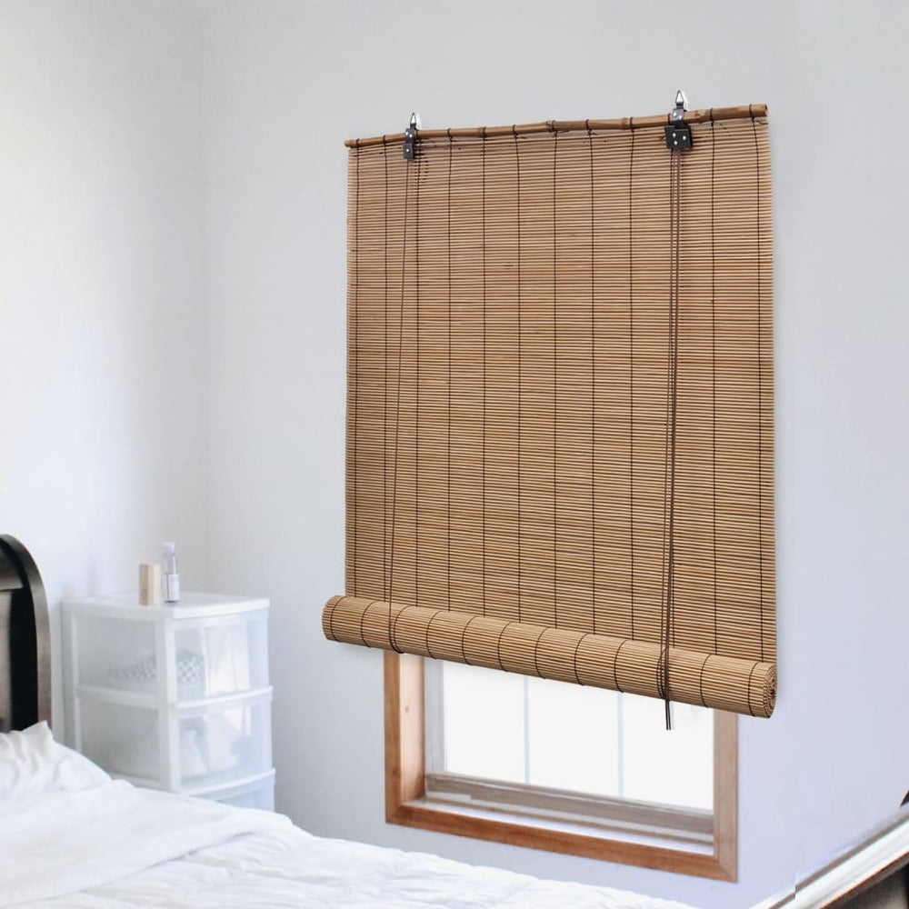 vidaXL Bamboo Blind 100x220 cm Brown