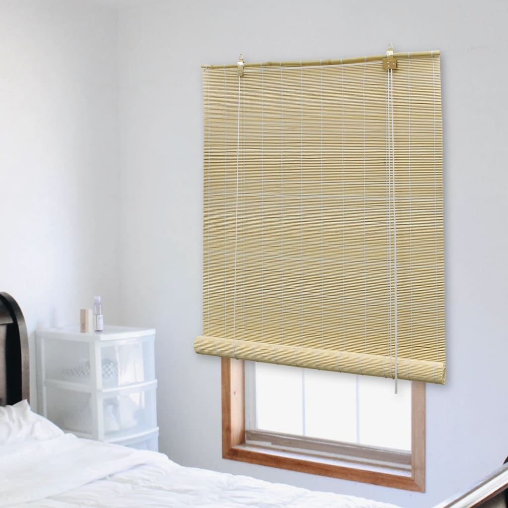 vidaXL Bamboo Roll-Up Blind 150x160 cm Natural