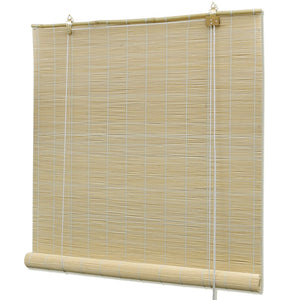 vidaXL Bamboo Roll-up Blind 140x220 cm Natural