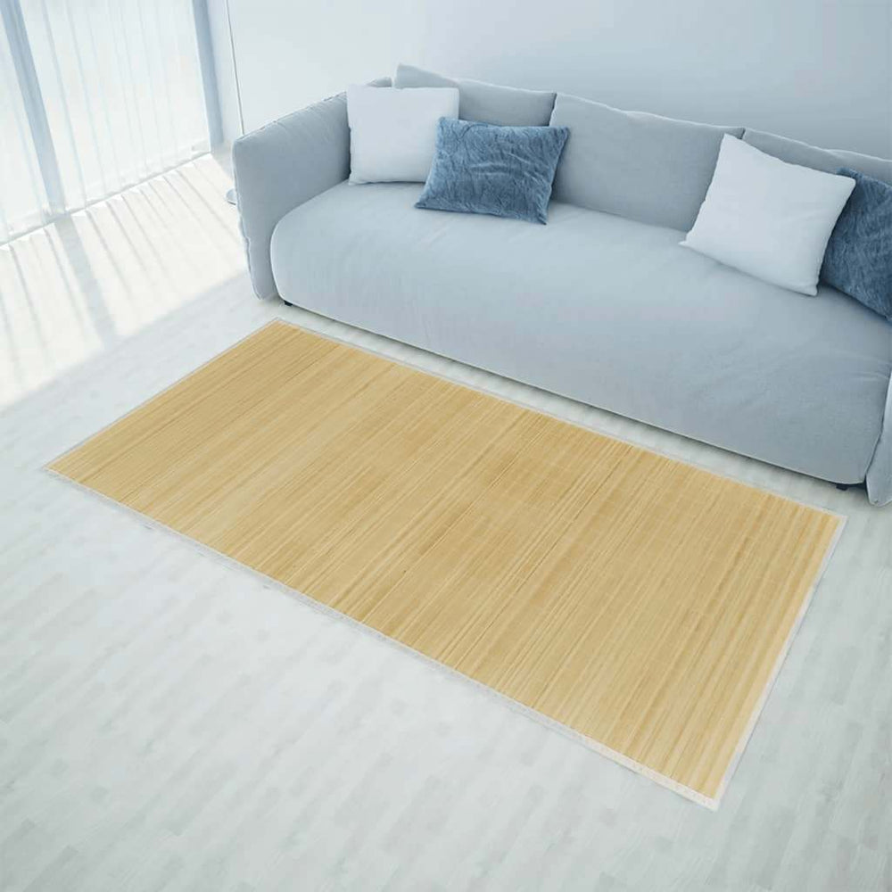 vidaXL Bamboo Rug 100 x 160 cm Natural