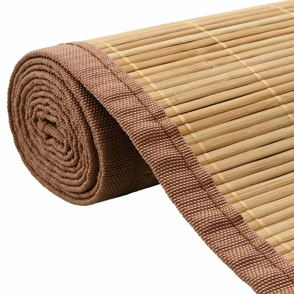 vidaXL Bamboo Rug 100 x 160 cm Brown