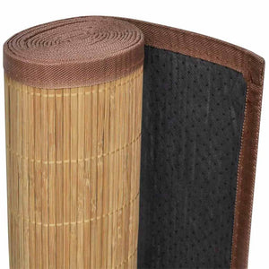 vidaXL Bamboo Rug 100 x 160 cm Brown