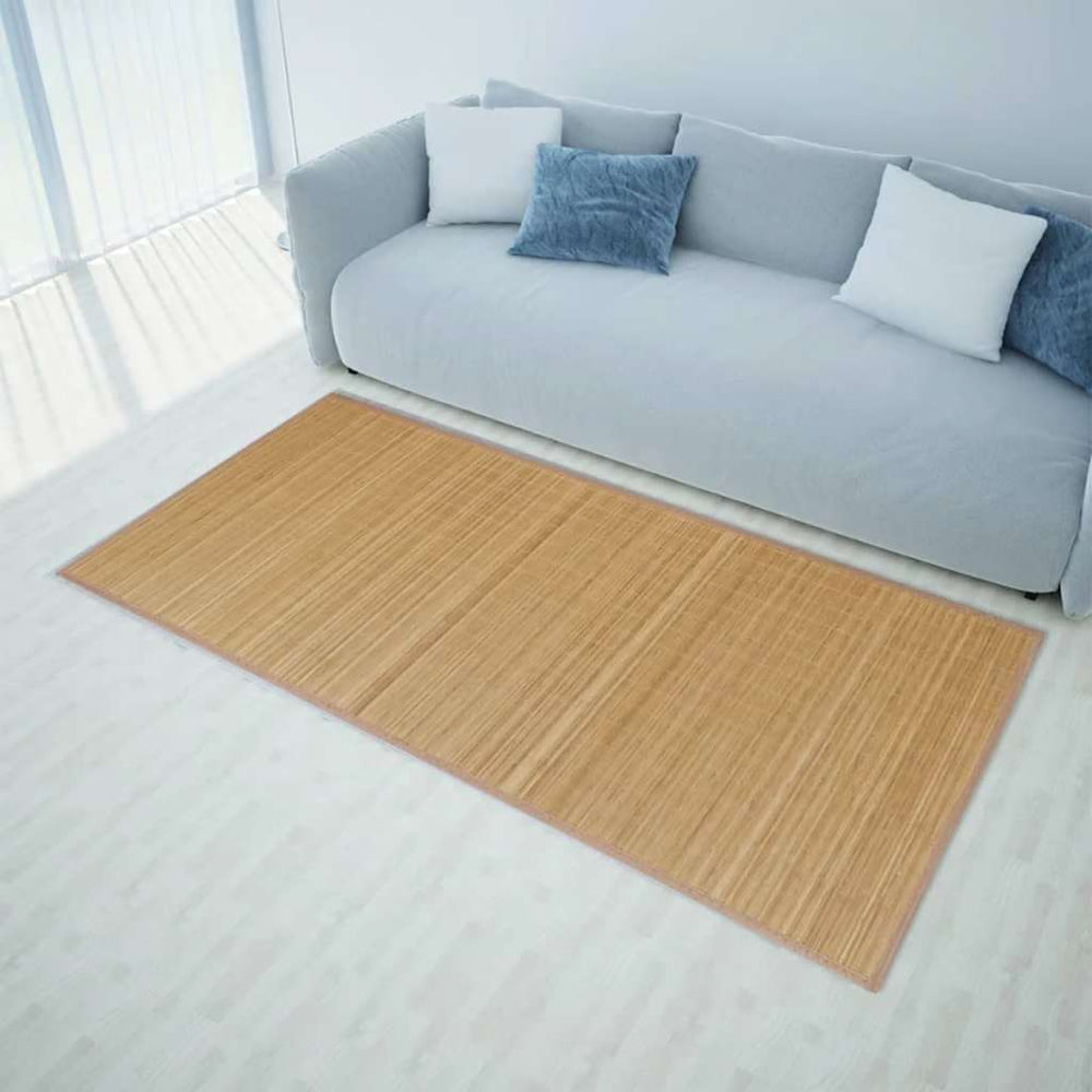 vidaXL Bamboo Rug 100 x 160 cm Brown