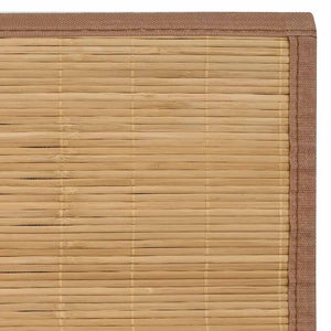 vidaXL Bamboo Rug 160x230 cm Brown