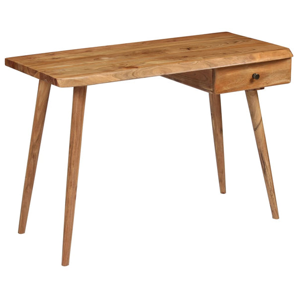 vidaXL Solid Acacia Wood Desk 110 x 50 x 76 cm