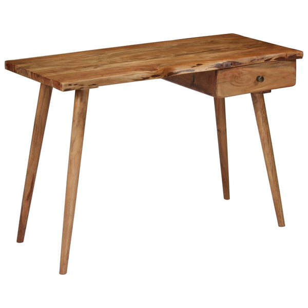 vidaXL Solid Acacia Wood Desk 110 x 50 x 76 cm
