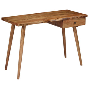 vidaXL Solid Acacia Wood Desk 110 x 50 x 76 cm