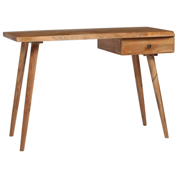 vidaXL Solid Acacia Wood Desk 110 x 50 x 76 cm