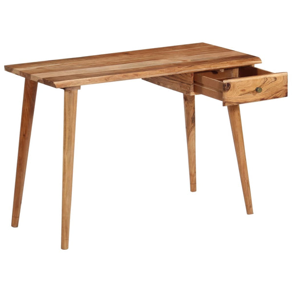 vidaXL Solid Acacia Wood Desk 110 x 50 x 76 cm