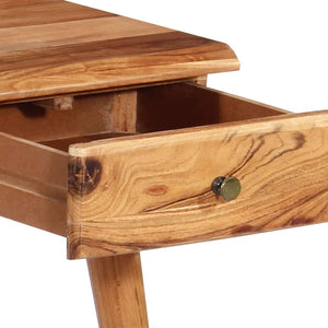 vidaXL Solid Acacia Wood Desk 110 x 50 x 76 cm