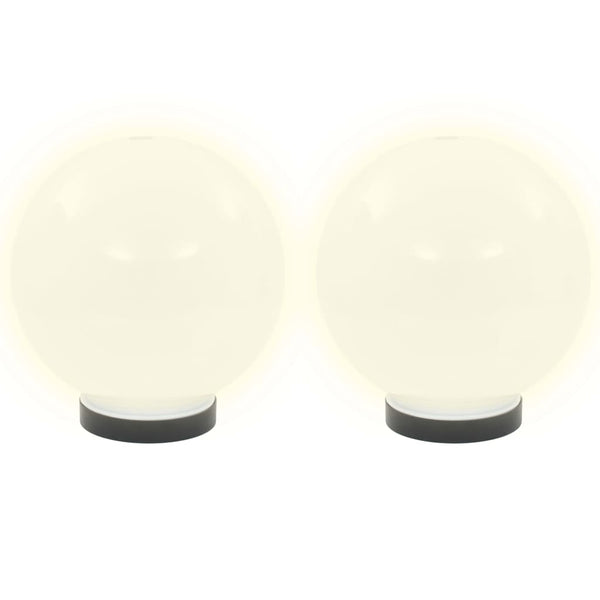 vidaXL LED Garden Lights 2 pcs. Spherical 20 cm PMMA