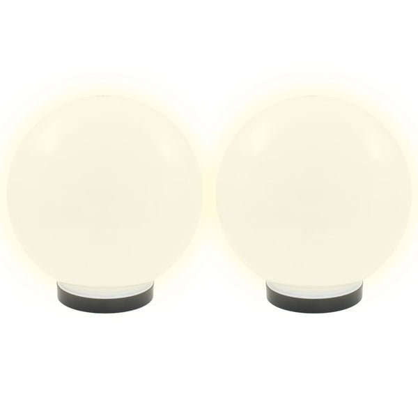 vidaXL LED Garden Lights 2 pcs. Spherical 25 cm PMMA