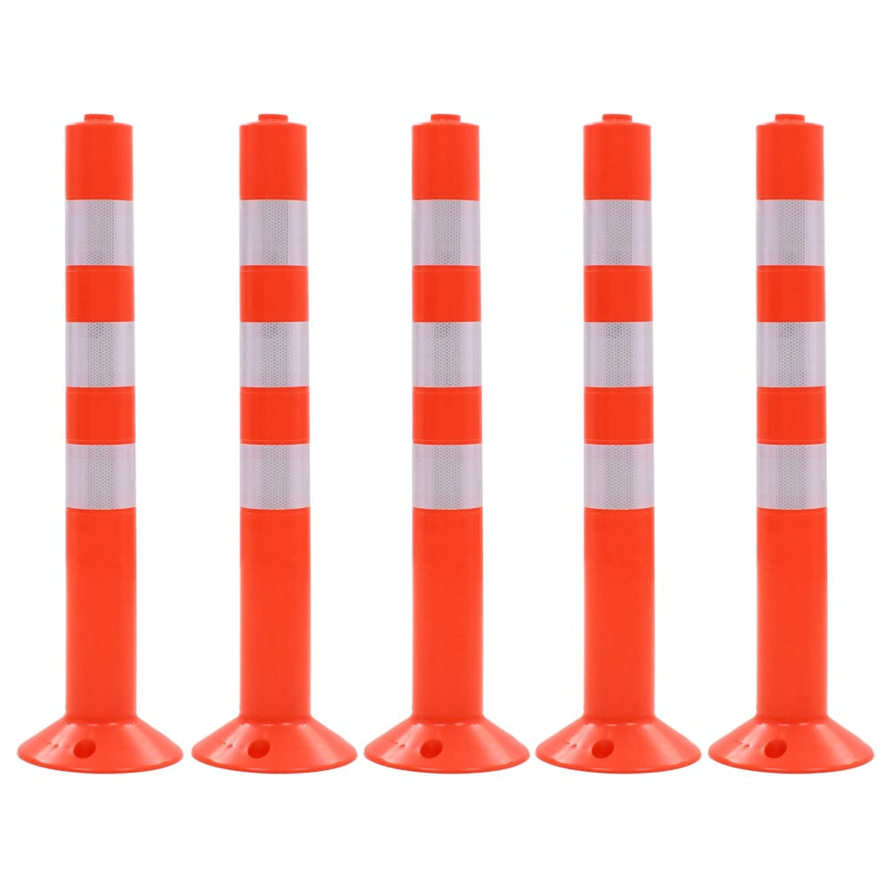 vidaXL Traffic Cones 5 pcs. Plastic 75 cm
