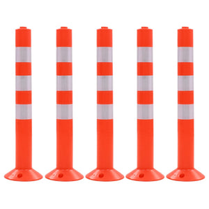 vidaXL Traffic Cones 5 pcs. Plastic 75 cm