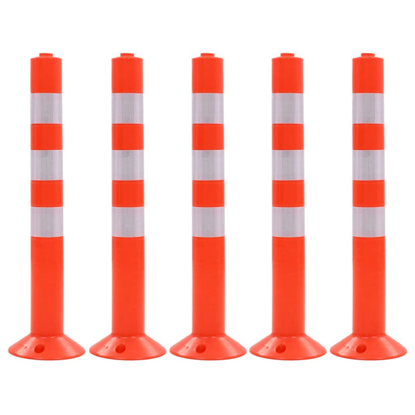 vidaXL Traffic Cones 5 pcs. Plastic 75 cm