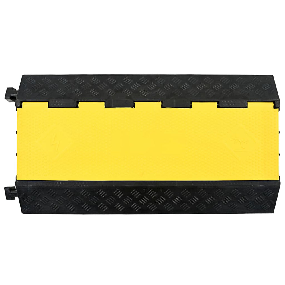 vidaXL Cable Protector Ramp 3 Channels Rubber 93 cm